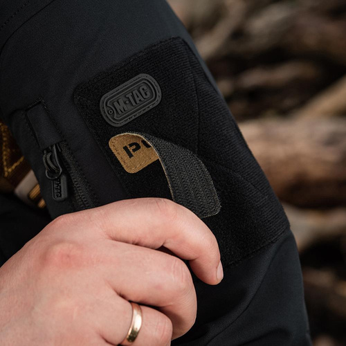 Нашивки - M-Tac - Нашивка - Польша 25х80 - Laser Cut - Чёрный / Coyote - 51004105