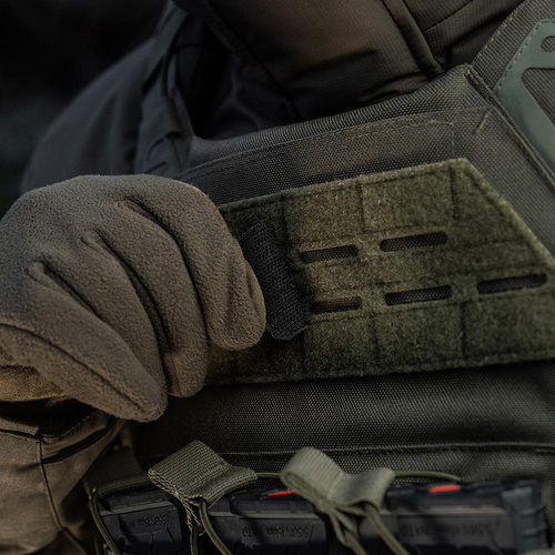 Одяг - M-Tac - Квадратна нашивка Laser cut Valknut - Чорний / Ranger Green - 51162232 - Нашивки