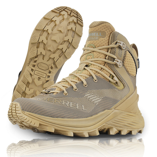 Merrell - Тактические ботинки Rogue Tactical GTX - Средние - Gore-Tex - Подошва Vibram - Темный койот - J005253. - Берцы