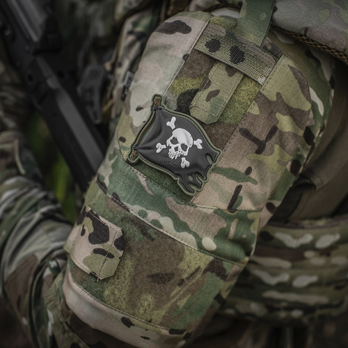 Одяг - M-Tac - Jolly Roger Patch - ПВХ - Olive Drab - 51116801 - Нашивки