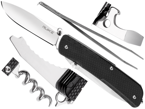 Scyzoryk Ruike LD21-B wielofunkcyjny, czarny - Мультитулы