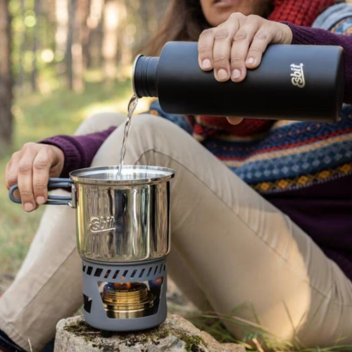 Esbit - Набор для приготовления пищи Travel Spirit с двумя кастрюлями - 985 мл - Серебро - CS985ST - Котелки