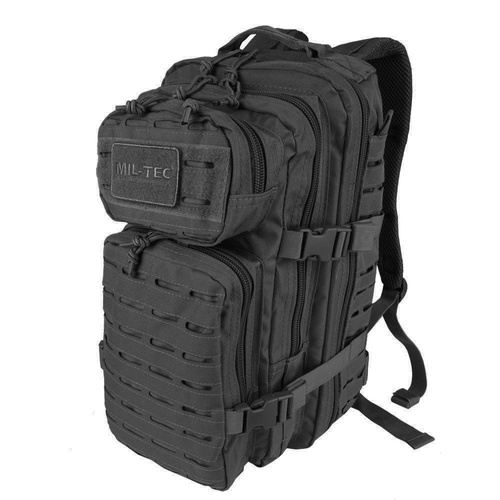 Mil-Tec - Рюкзак Small Assault Pack Laser Cut - Чорний- 14002602 - Рюкзаки тактичні