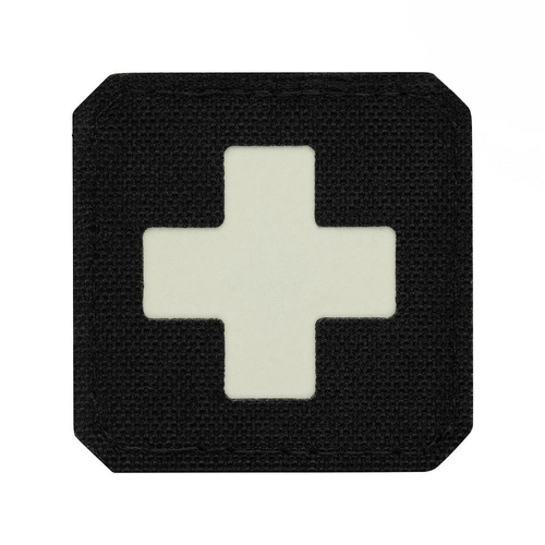 M-Tac - Нашивка Medic Cross Laser Cut - Black/GID - 51122299 - Група крові, медичні