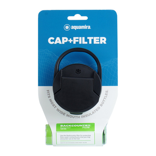 Фільтрування води - Aquamira - Змінна кришка для пляшки Shift з антибактеріальним фільтром Backcountry Plus - 52 мм - 67682