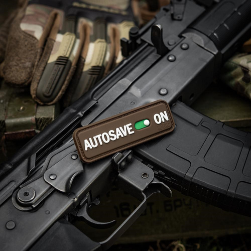 M-Tac - Нашивка Autosave PVC - 3D - Coyote - 51116705 - Нашивки