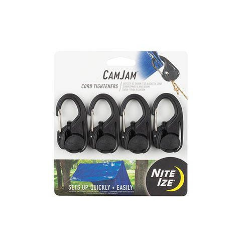 Nite Ize - Регулируемая кемпинговая пряжка CamJam® Cord Tightener - 4 штуки - NCJ-01-4R3 - Карабины