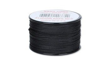 Мотузка Atwood Rope MFG - Nano Cord - 0,75 мм - Чорний - Котушка 91,5м