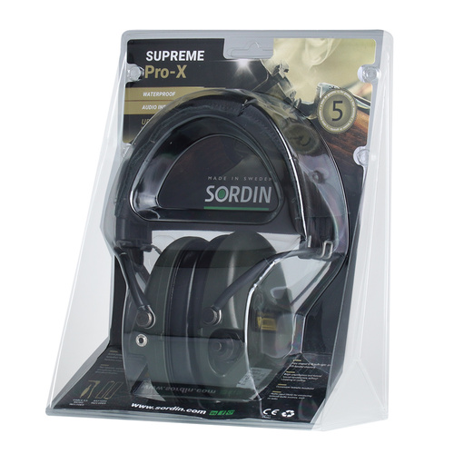 Sordin - Активные ушные вкладыши Supreme Pro-X - Зеленый - 75302-X/L-S - Активные наушники - Средства защиты