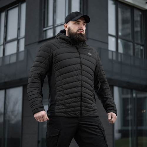 Куртки зимние - M-Tac - Пуховая куртка Jarl - нейлон - Primaloft - Черный - 20544002