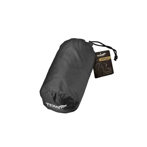Дождевик - Texar - Пончо / накидка от дождя - Ripstop - Черный - 18-POR-RG