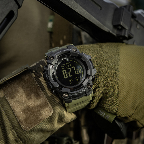 M-Tac - Тактичний годинник 2037 - LED - 5 ATM - Зелений - 50007001 - Годинники