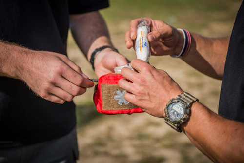 Підсумки медичні - Helikon - Aптечка Mini Med Kit® - поліестер - тіньовий сірий - MO-M05-PO-35